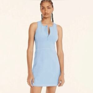 J.Crew Women's CloudStretch Athletic Half-Zip
Sports Dress in Blue Mist M